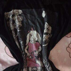 Emo bunny chainsaw tee